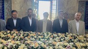 فیلم|دوستداران سعدی، آرامگاه استاد سخن را گلباران کردند