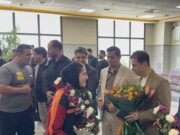 استقبال مردم کرمانشاه از دختر قهرمان پینگ‌پنگ آسیا + فیلم