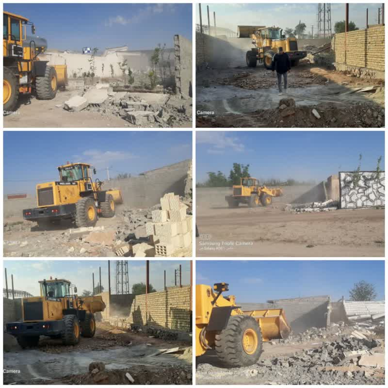 تخریب ۷۵ مورد ساخت وساز غیرمجاز در زمینهای کشاورزی رباطکریم