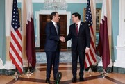 وزیران خارجه آمریکا و قطر درباره مسائل امنیتی و تحولات خاورمیانه گفت‌وگو کردند