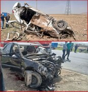حادثه رانندگی در جاده سمقاور - کمیجان ۲ کشته و یک مجروح برجا گذاشت