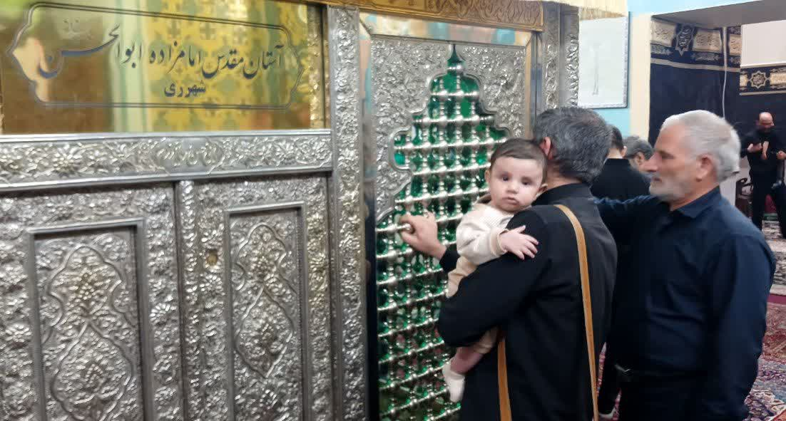فیلم| آئین عزاداری شهادت امام جعفرصادق (ع) در امامزاده ابوالحسن شهرری برگزار شد
