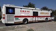 اعزام اتوبوس آمبولانس از لامرد به محل حادثه در بندرعباس