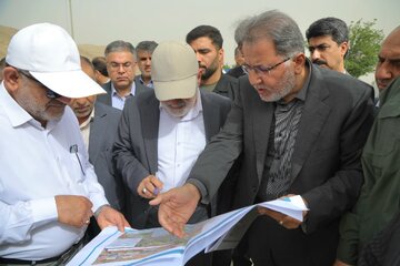 آغاز عملیات اجرایی طرح آبرسانی فدک با حضور استاندار خوزستان