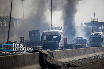Explosión en el puerto Shahid Rayaei