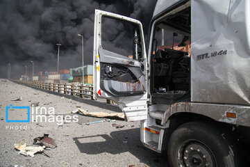 Explosión en el puerto Shahid Rayaei