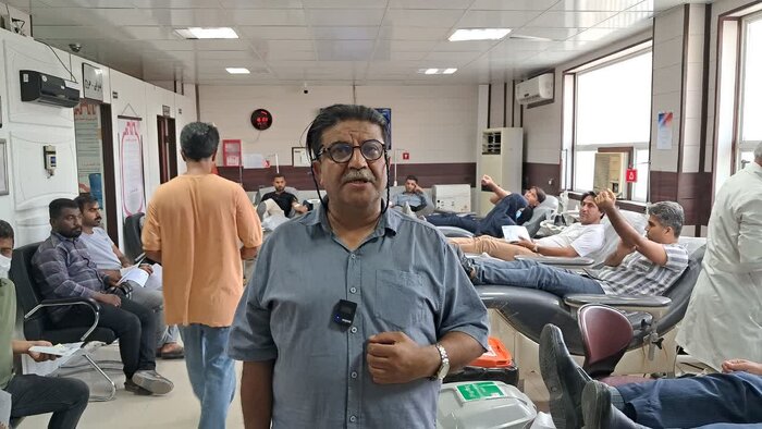 تعداد زیادی از مردم بندر عباس برای اهدای خون پا پیش گذاشتند