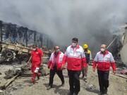 رییس هلال احمر: حادثه بندر شهید رجایی با توان نیروهای داخلی مدیریت شد