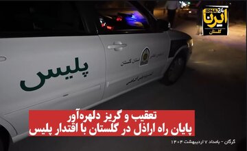 فیلم| تعقیب و گریز دلهره‌آور؛ پایان راه اراذل در گلستان با اقتدار پلیس