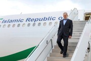 President Pezeshkian arrives in Baku
