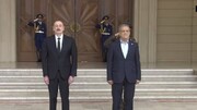 Azerbaijani president officially welcomes President Pezeshkian in Baku