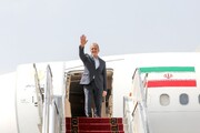 Präsident auf dem Weg nach Baku