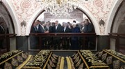 رئیس جمهوری به زیارت حرم حضرت بی‌بی هیبت (س) در باکو رفت