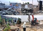 آزادسازی ۳ هکتار زمین کشاورزی در اسلامشهر/پلمب ۱۴ واحد صنفی متخلف در بهارستان
