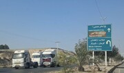 فیلم | رژه کامیون‌داران بندرعباس به یاد جانباختگان حادثه بندر شهید رجایی
