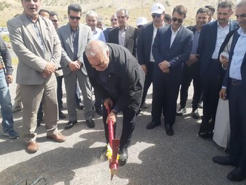 قطعه دوم جاده دره‌شهر - پلدختر کلنگ‌زنی شد