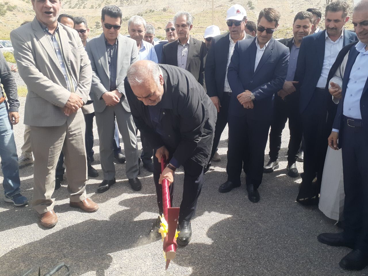 قطعه دوم جاده دره‌شهر - پلدختر کلنگ‌زنی شد