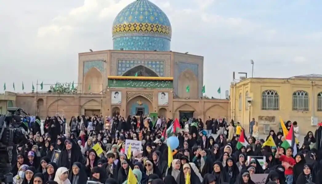 مراسم استغاثه مردم قزوین در حمایت از مردم فلسطین برگزار شد