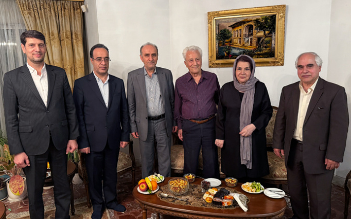 دیدار با استاد علم و عمل؛ سرپرست دانشگاه به دیدار علی اسلامی رفت