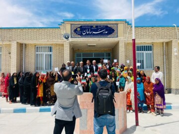 مدرسه ۶ کلاسه در روستای آبگاه نیکشهر افتتاح شد