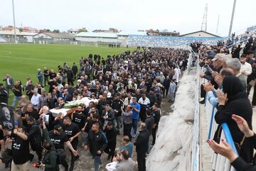 بهمن صالح‌نیا «پدر ملوان» در بندرانزلی تشییع شد