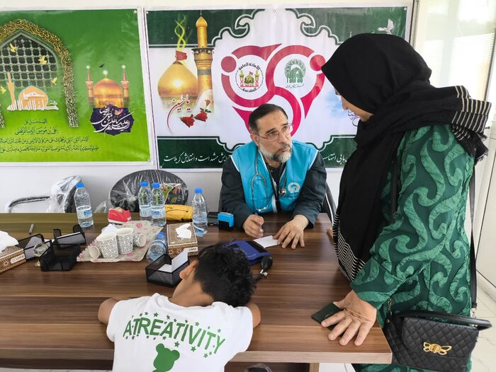 اقدام جهادی پزشکان و خادمیاران رضوی در روستای سنجر دزفول