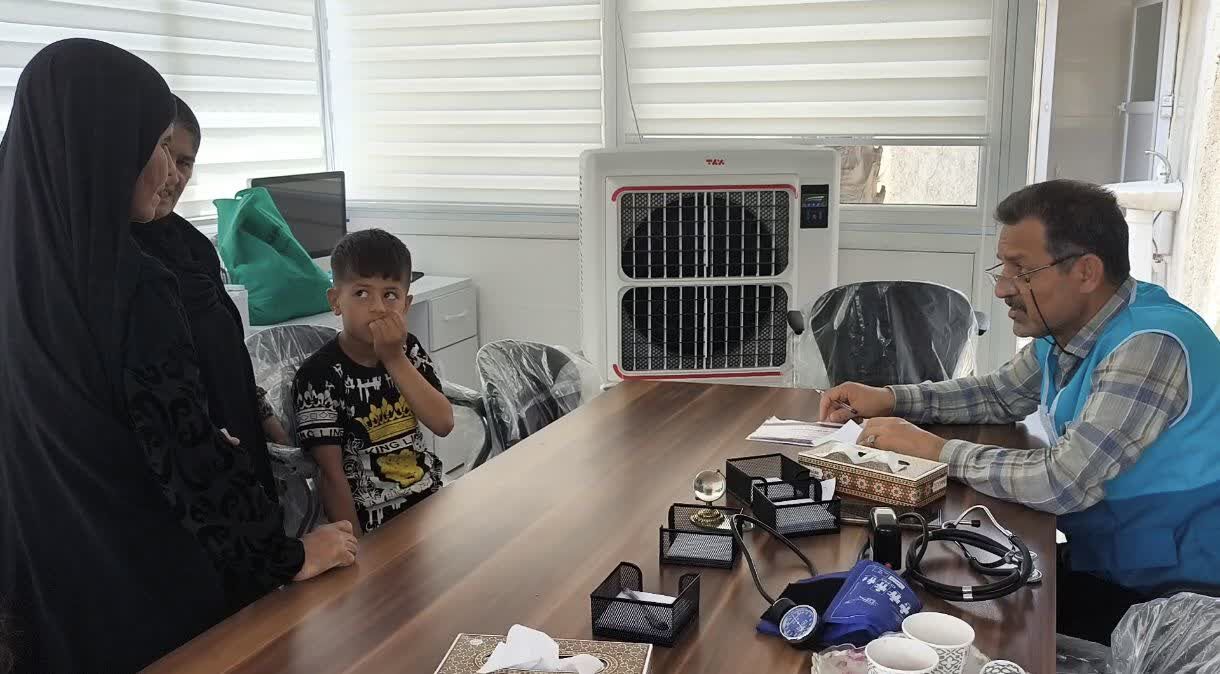 اقدام جهادی پزشکان و خادمیاران رضوی در روستای سنجر دزفول