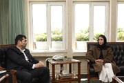 دیدار وزیر ورزش و جوانان با ناهید کیانی