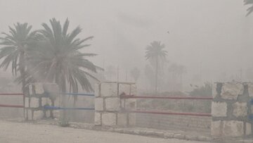 گرد و غبار در کرمانشاه تا حدودی فروکش کرد