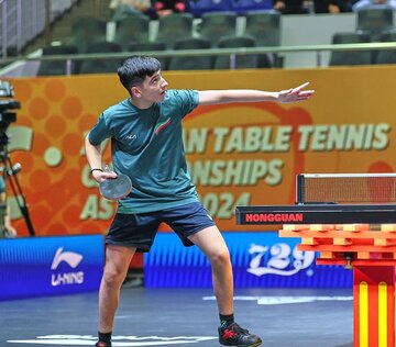 Tennis de table : le jeune génie iranien, le 3e dans le classement mondial