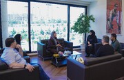 دیدار دبیر با عضو هیات رئیسه اتحادیه جهانی کشتی