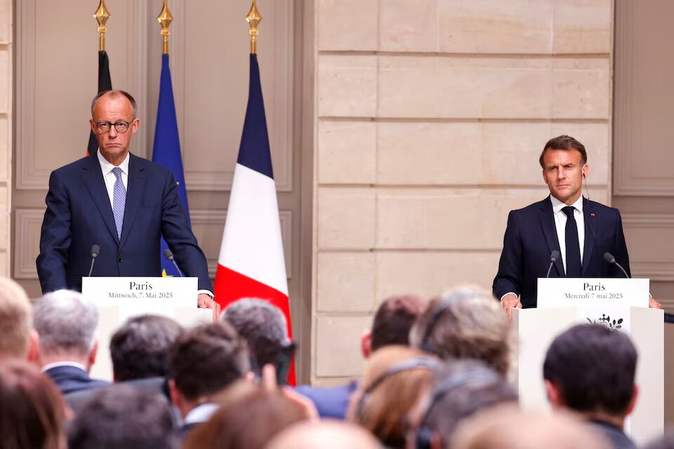 تاکید «مرتس» و «مکرون» بر تشکیل «شورای امنیتی مشترک» تاکید «مرتس» و «مکرون» بر تشکیل «شورای امنیتی مشترک»