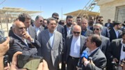 فیلم| بازدید وزیر صنعت، معدن و تجارت از شلمچه و کشتی‌سازی خرمشهر