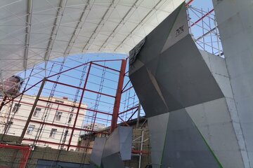 ساخت مجهزترین دیواره سنگ‌نوردی غرب کشور در کرمانشاه+فیلم