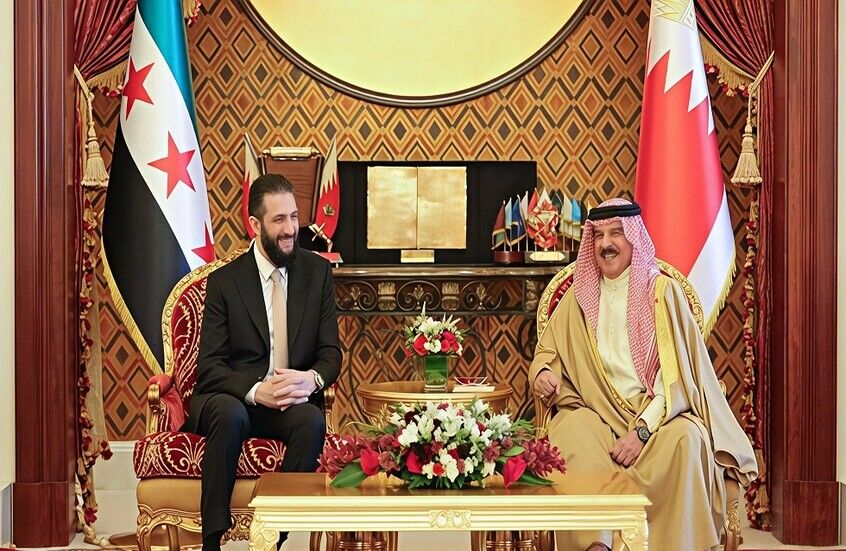 دیدار جولانی و پادشاه بحرین در منامه