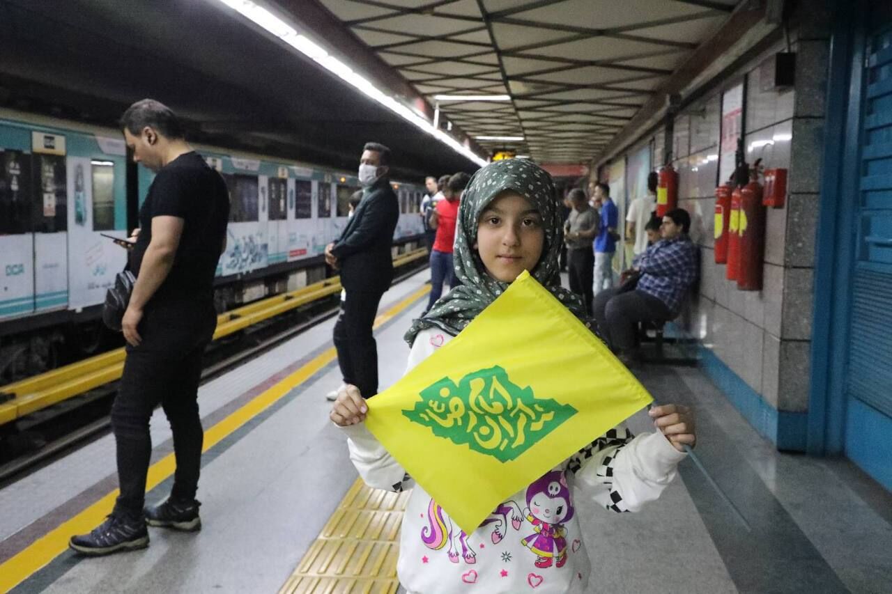 خدمت رایگان مترو تهران به ۳۸۷ هزار نفر در جشن امام‌رضایی‌ها