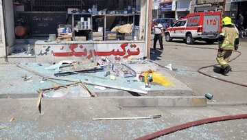 انفجار یک رنگ فروشی در مشهد منجر به مصدومیت ۲ نفر شد