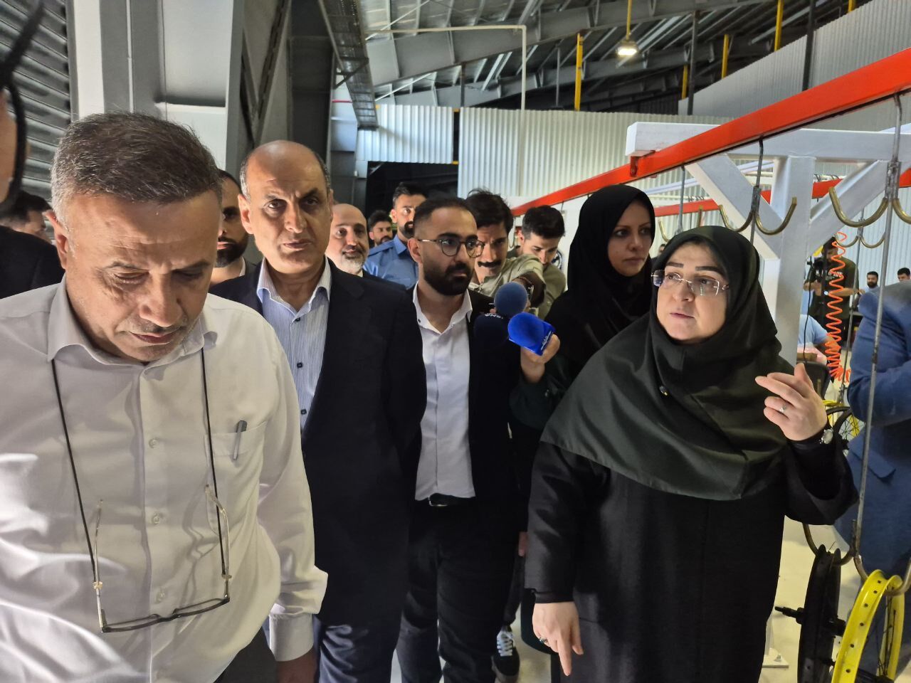 بازدید سخنگوی دولت از ۲ مجتمع تولیدی در بندرانزلی