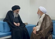 Grand Ayatollah Javadi-Amoli visits Iraq’s top Shia cleric