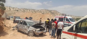 معلم و دانش‌آموز اهل لردگان در تصادف رانندگی  مصدوم شدند