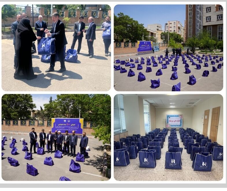 کارکنان بانک صادرات آذربایجان‌شرقی ۳ میلیارد ریال بسته معیشتی اهدا کردند
