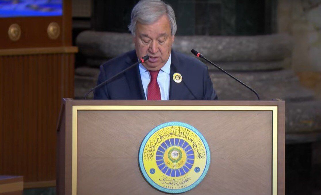 At Arab League summit, U.N. chief decries forced displacement of Palestinians from Gaza