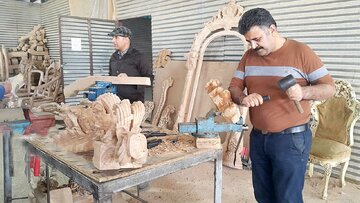 نخستین سرای نوآوری مبل و منبت کشور در ملایر راه‌اندازی شد