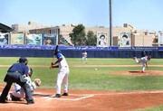 توقف تیم بیسبال ایران مقابل فلسطین
