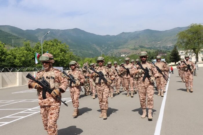 SEPAH Quru Qoşunlarının xüsusi təyinatlıları ilə Azərbaycan Ordusu arasında birgə təlimin ikinci gününün açılış mərasimi