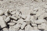 طوفان و ریزش آوار در نیمروز جان یک نفر را گرفت