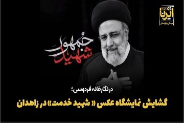 نمایشگاه عکس «شهید خدمت» در زاهدان گشایش یافت + فیلم