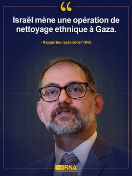 Israël mène une opération de nettoyage ethnique à Gaza (Rapporteur spécial de l’ONU)