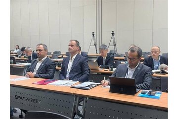 Iran discusses Caspian Sea level drop at PIANC assembly