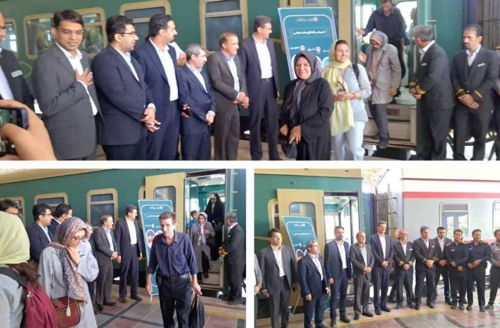 نخستین قطار مثلث گردشگری کشور وارد یزد شد